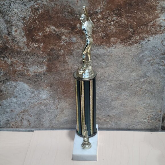 Vintage Baseball Player Sports Award Batting Male Figure - Picture 8 of 10